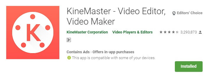 Kinemaster ভিডিও  এডিটিং অ্যাপস for android