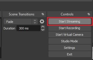 ফেসবুকে pre-recorded লাইভ স্ট্রিম করার জন্য start streaming ক্লিক করুন