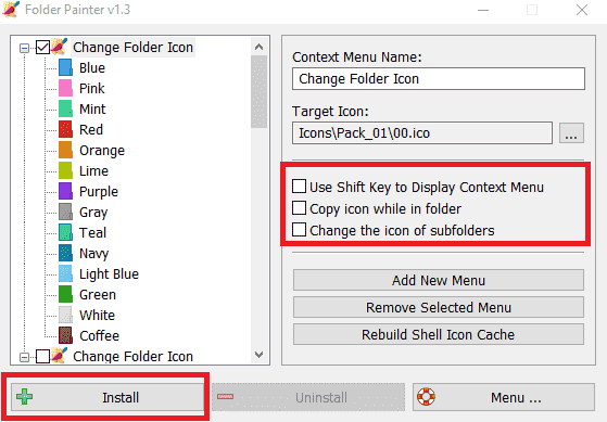 Folder colorizer and folder painter দ্বারা ফোল্ডারের কালার পরিবর্তন