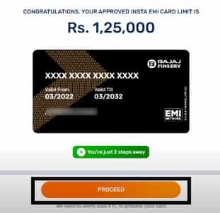 Bajaj Insta EMI Card
