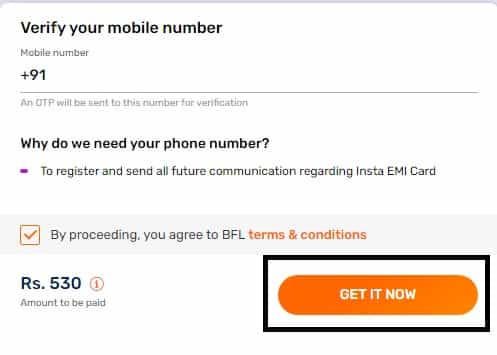 Bajaj Emi card এর জন্য ফোন নম্বর ভেরিফাই করুন