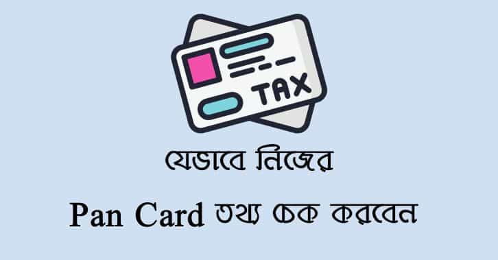 check pan card details statement and misused